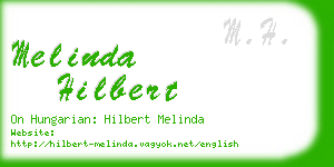 melinda hilbert business card